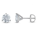 Round 3 Prong Martini Lab Grown Diamond Studs