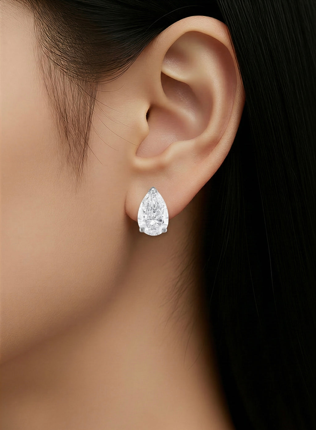Pear Lab Grown Diamond Studs