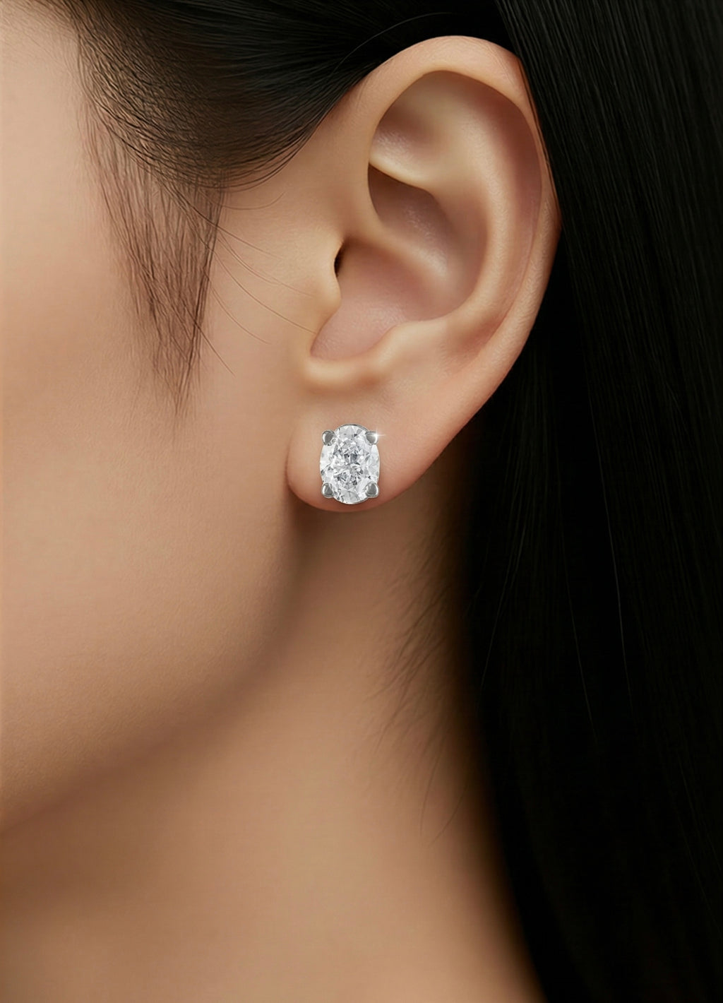 Oval Lab Grown Diamond Studs