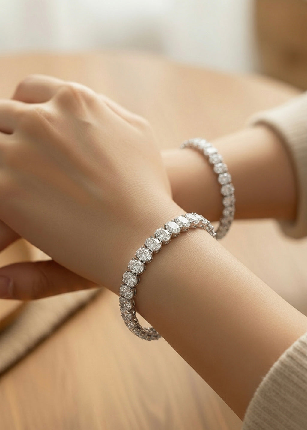 Tennis Bracelet Oval North South