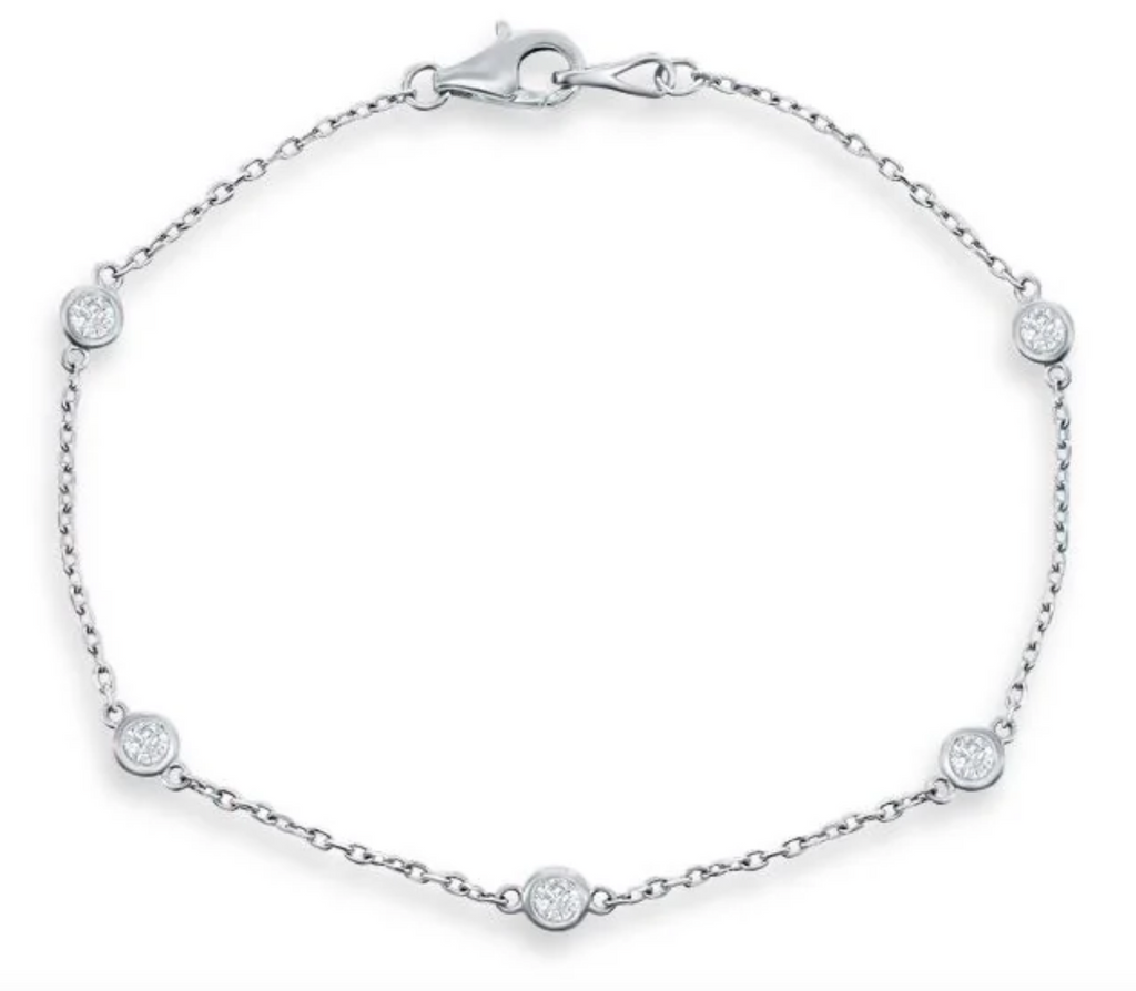 Diamond By The Yard Bracelet 5 Diamonds