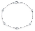 Diamond By The Yard Bracelet 5 Diamonds