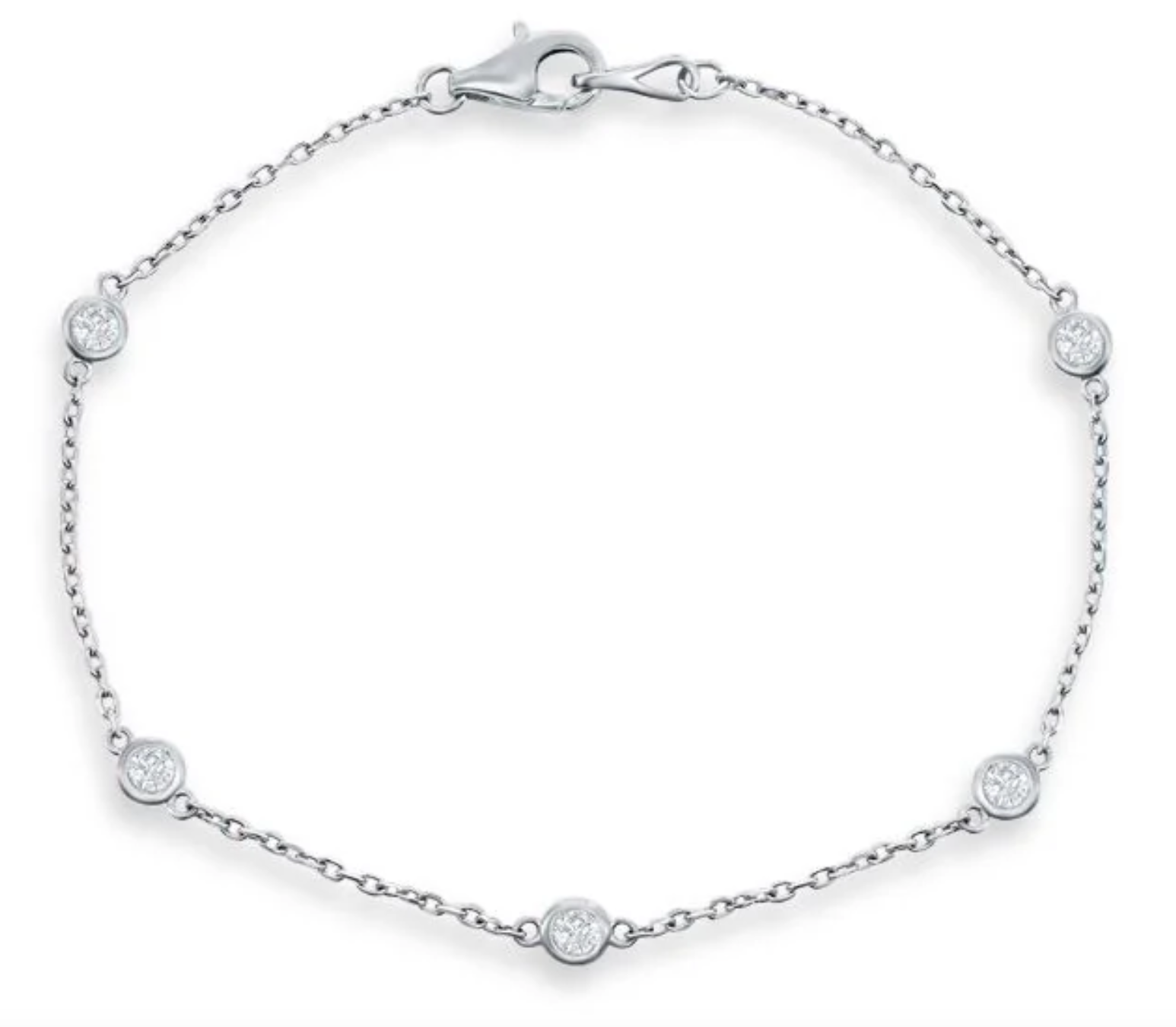 Diamond By The Yard Bracelet 5 Diamonds