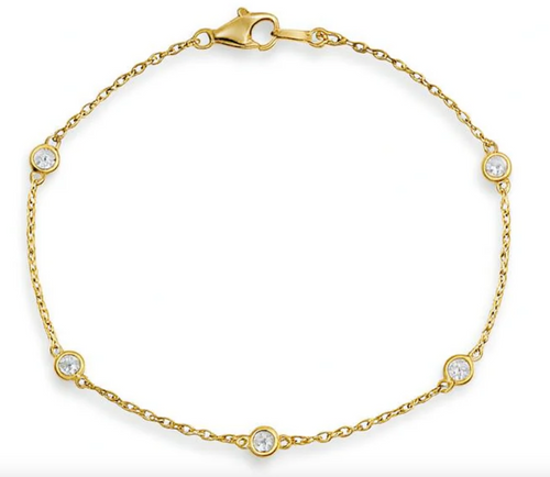 Diamond By The Yard Bracelet 5 Diamonds