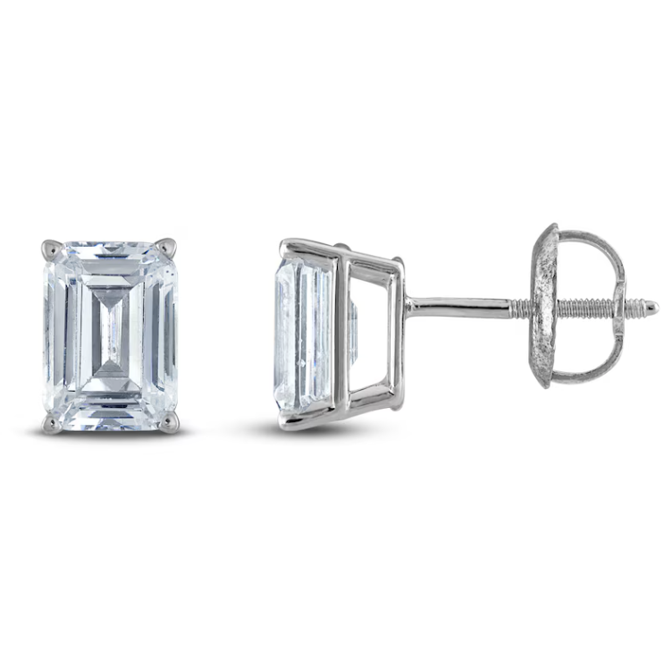 Emerald Lab Grown Diamond Studs