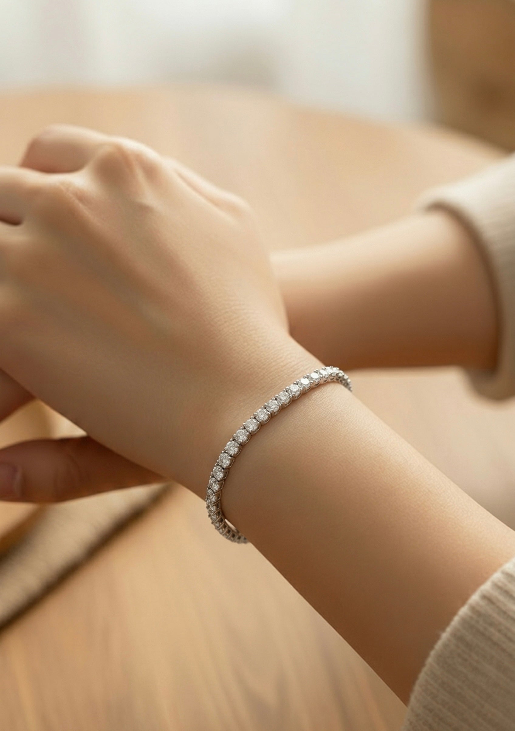 Tennis Bracelet Round 4 prong