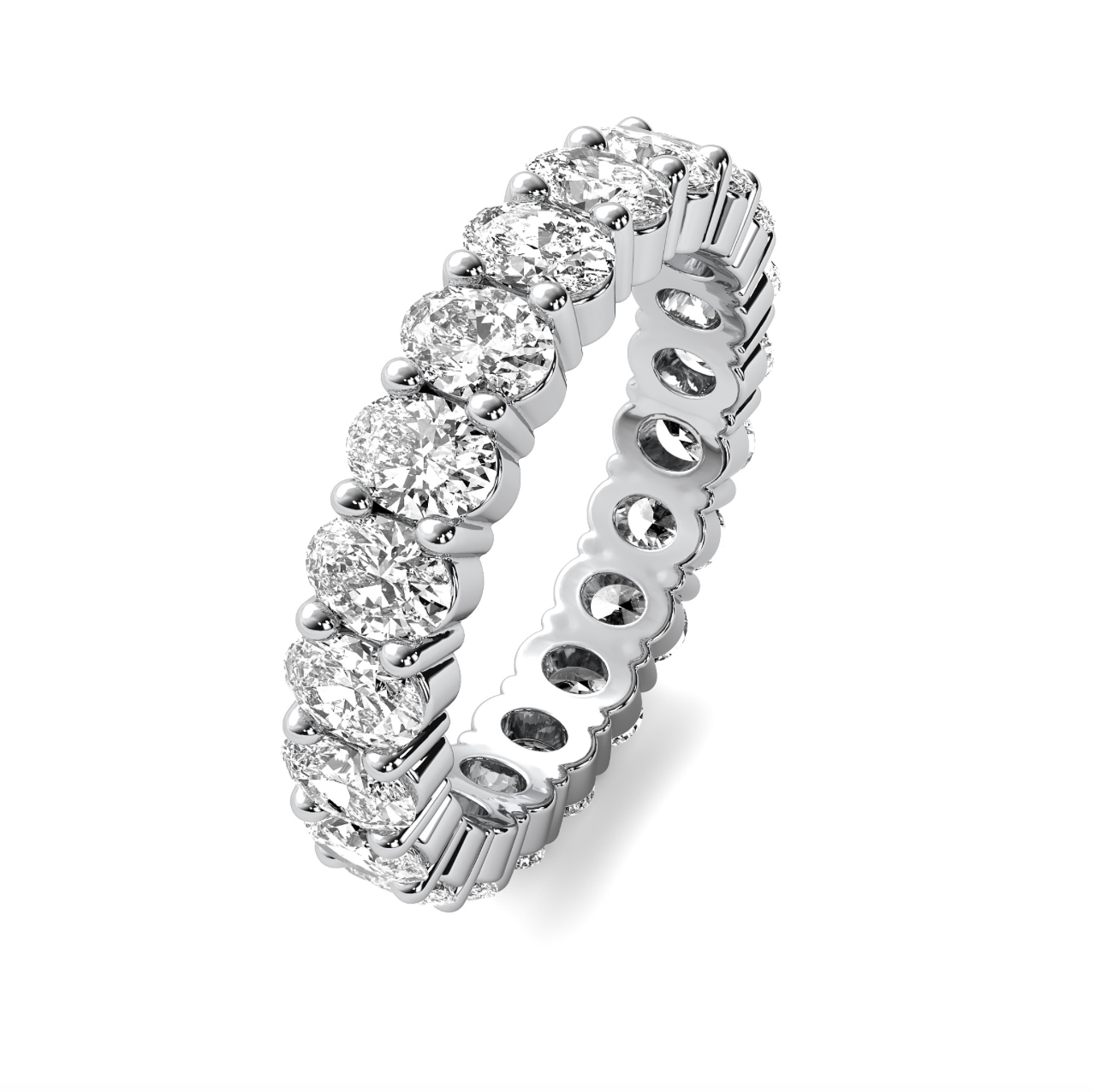 Oval Eternity Ring Common Prong