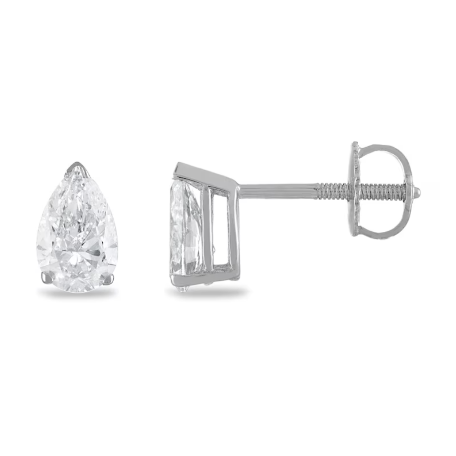 Pear Lab Grown Diamond Studs