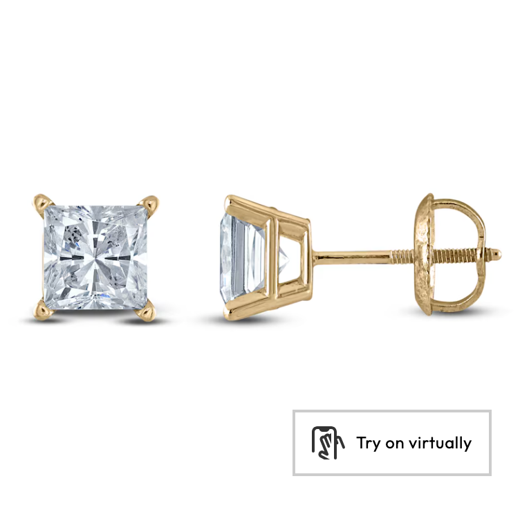 Princess Lab Grown Diamond Studs