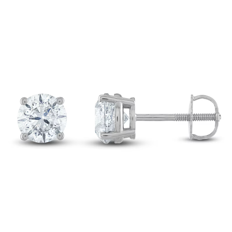Round Basket Lab Grown Diamond Studs