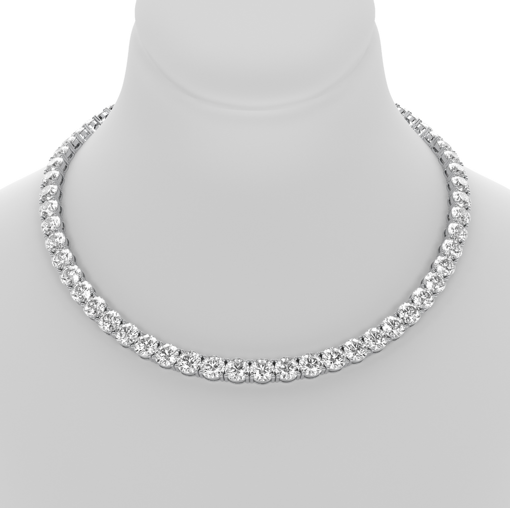 Tennis Necklace Round 4 Prong