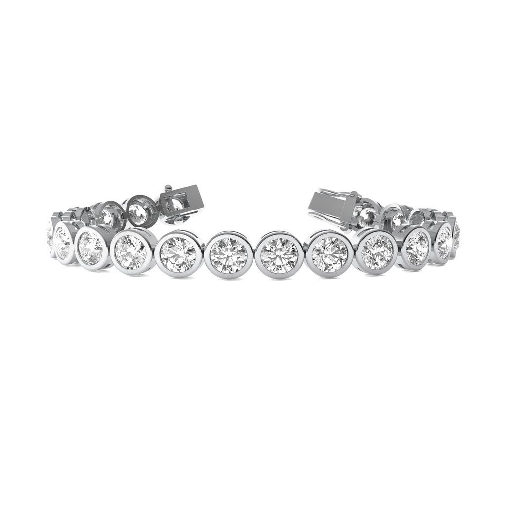 Tennis Bracelet Round Bezel