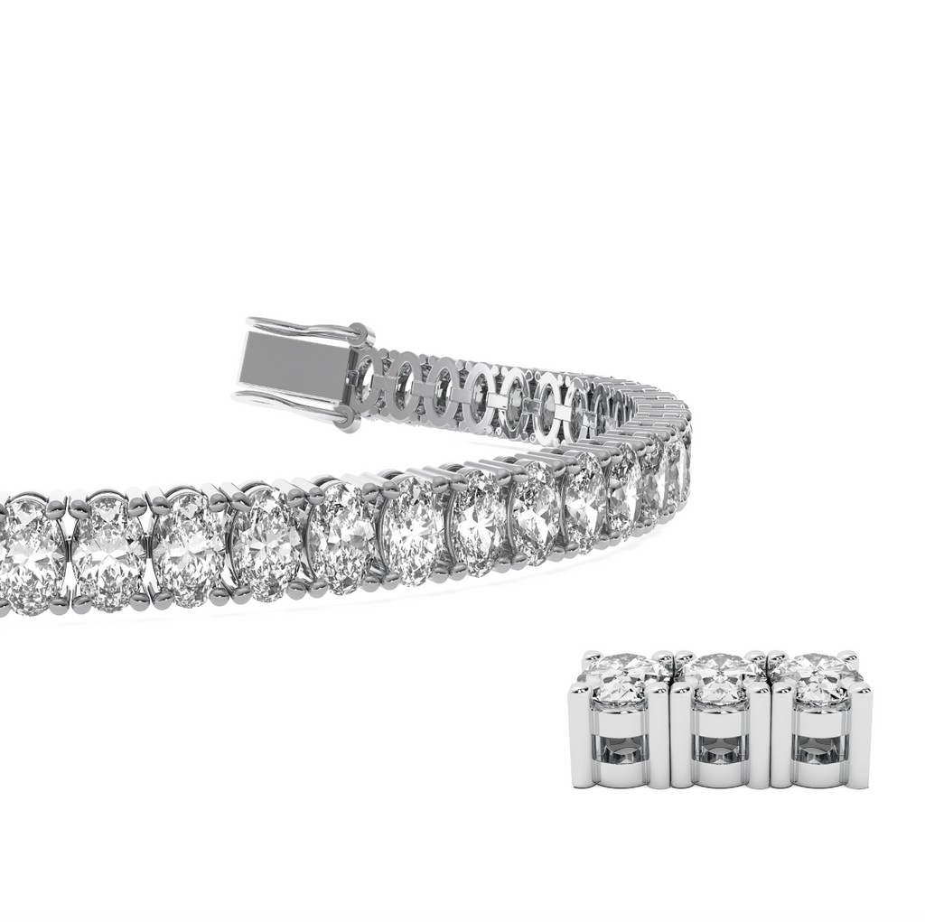 Tennis Bracelet Oval North South