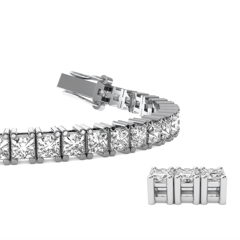 Tennis Bracelet Princess 4 Prong