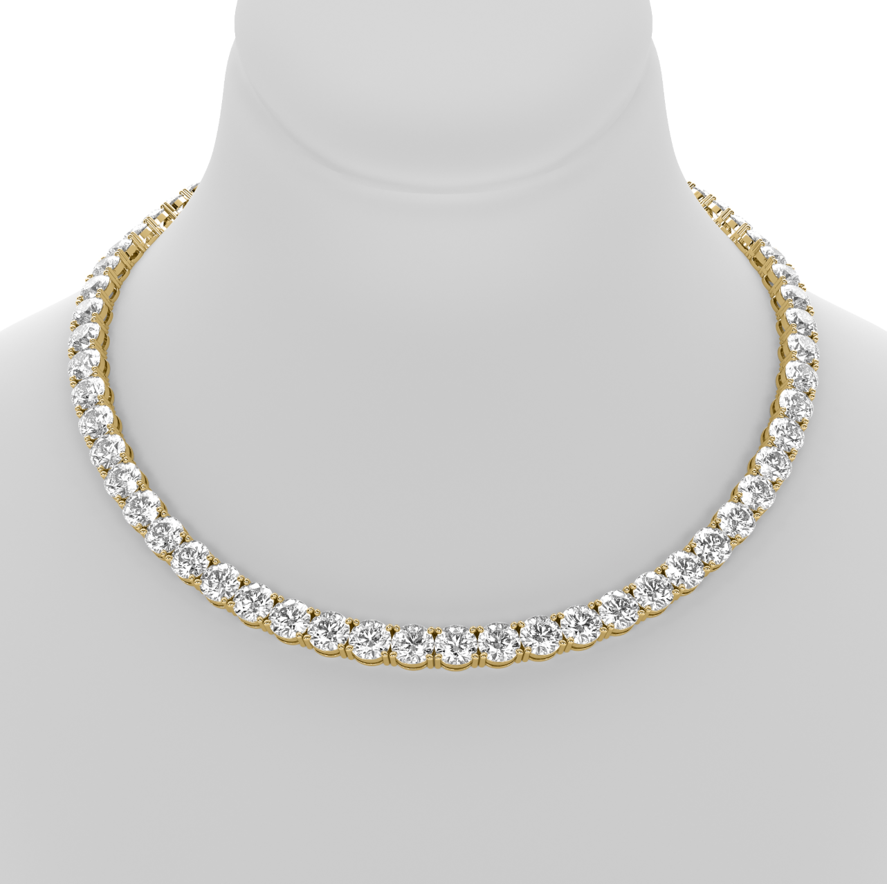 Tennis Necklace Round 4 Prong