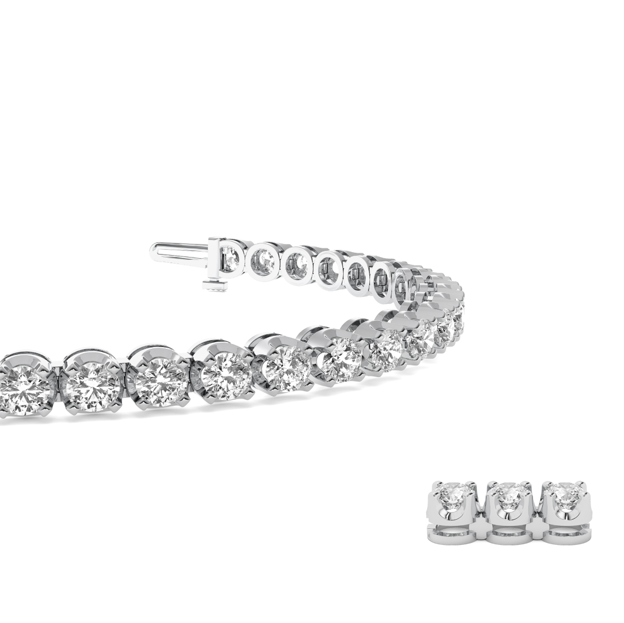 Tennis Bracelet Round Buttercup