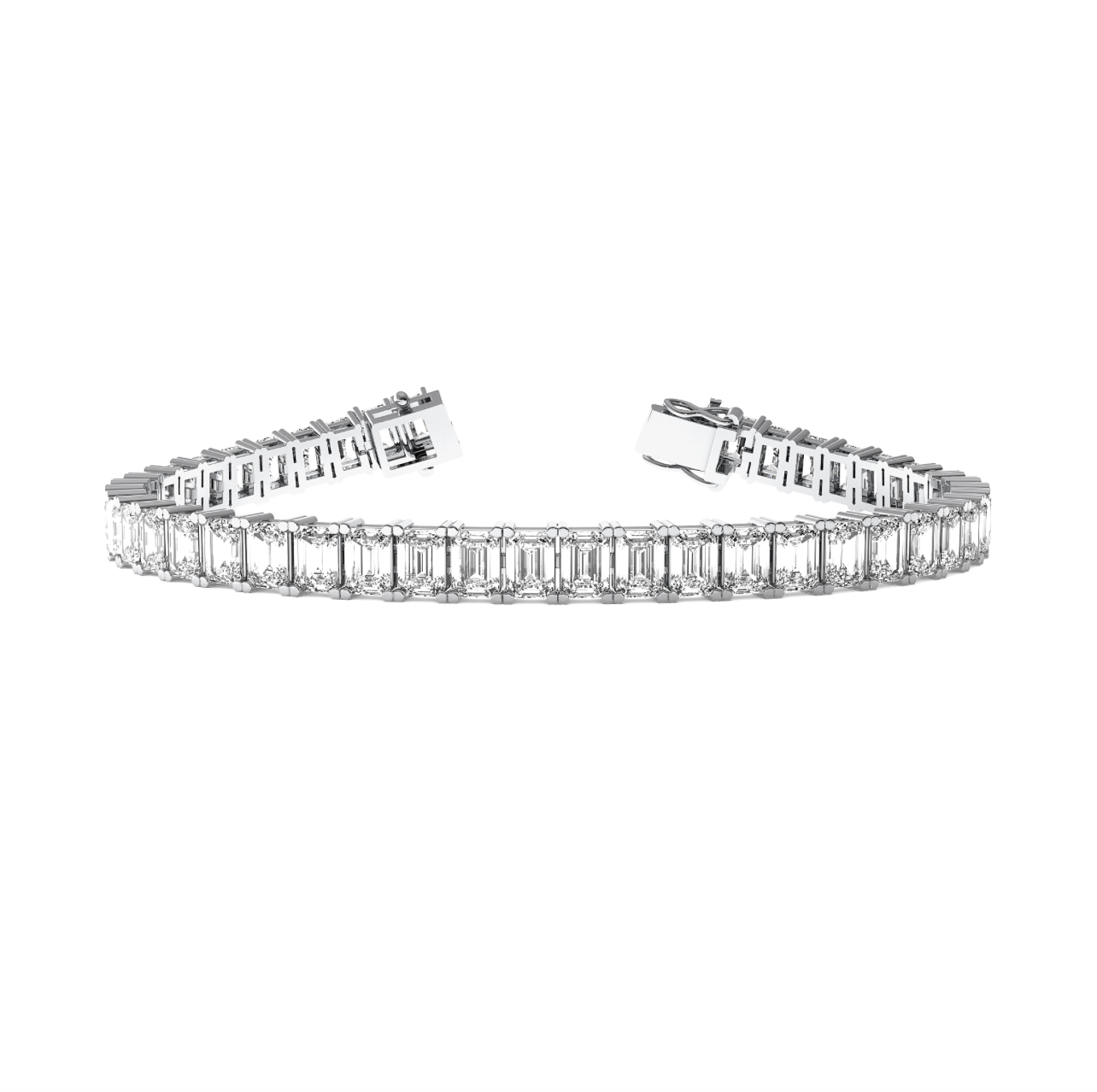 Tennis Bracelet Emerald North South