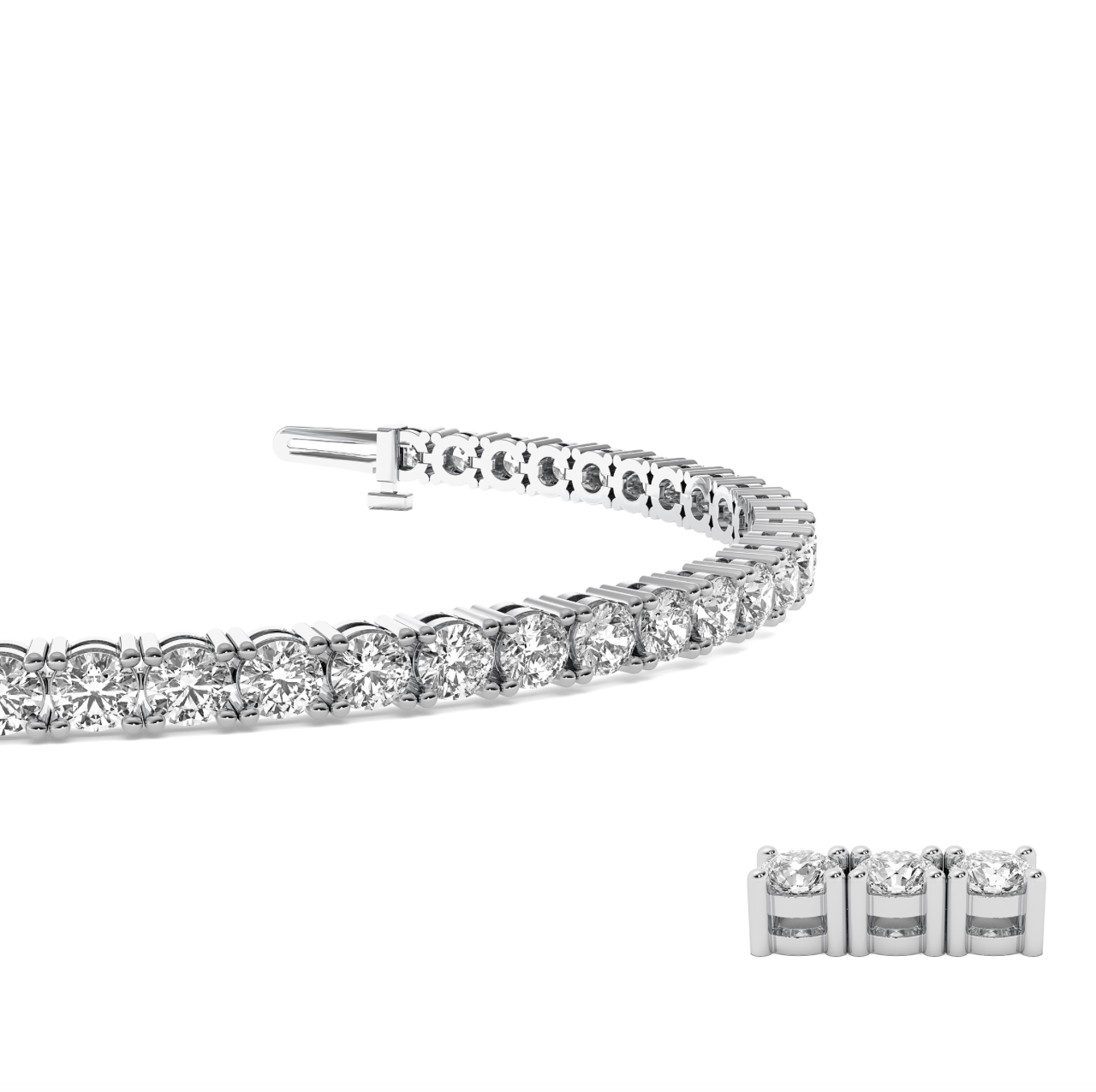 Tennis Bracelet Round 4 prong